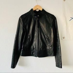 100% Genuine Leather Moto Jacket